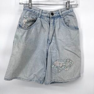 Breaker Jeans‎ Retro Y2K Floral Patchwork Cotton Shorts Bermuda JRS Size 9